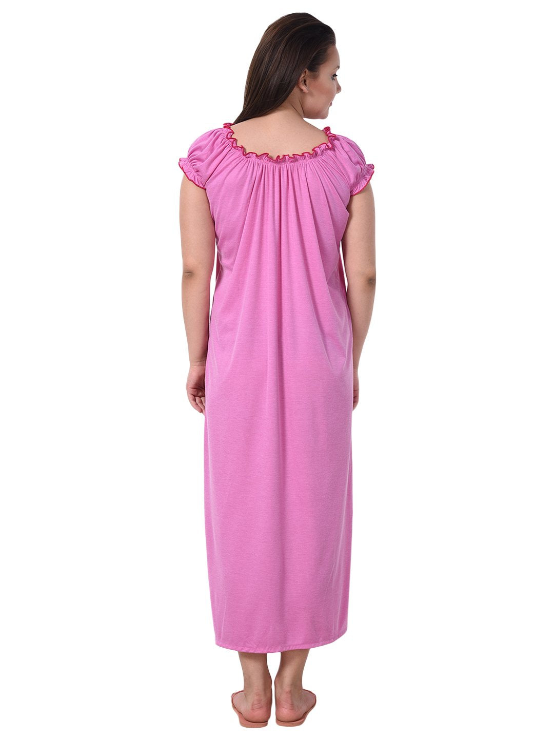 Noty Women's Cotton Floral Maxi Nighty