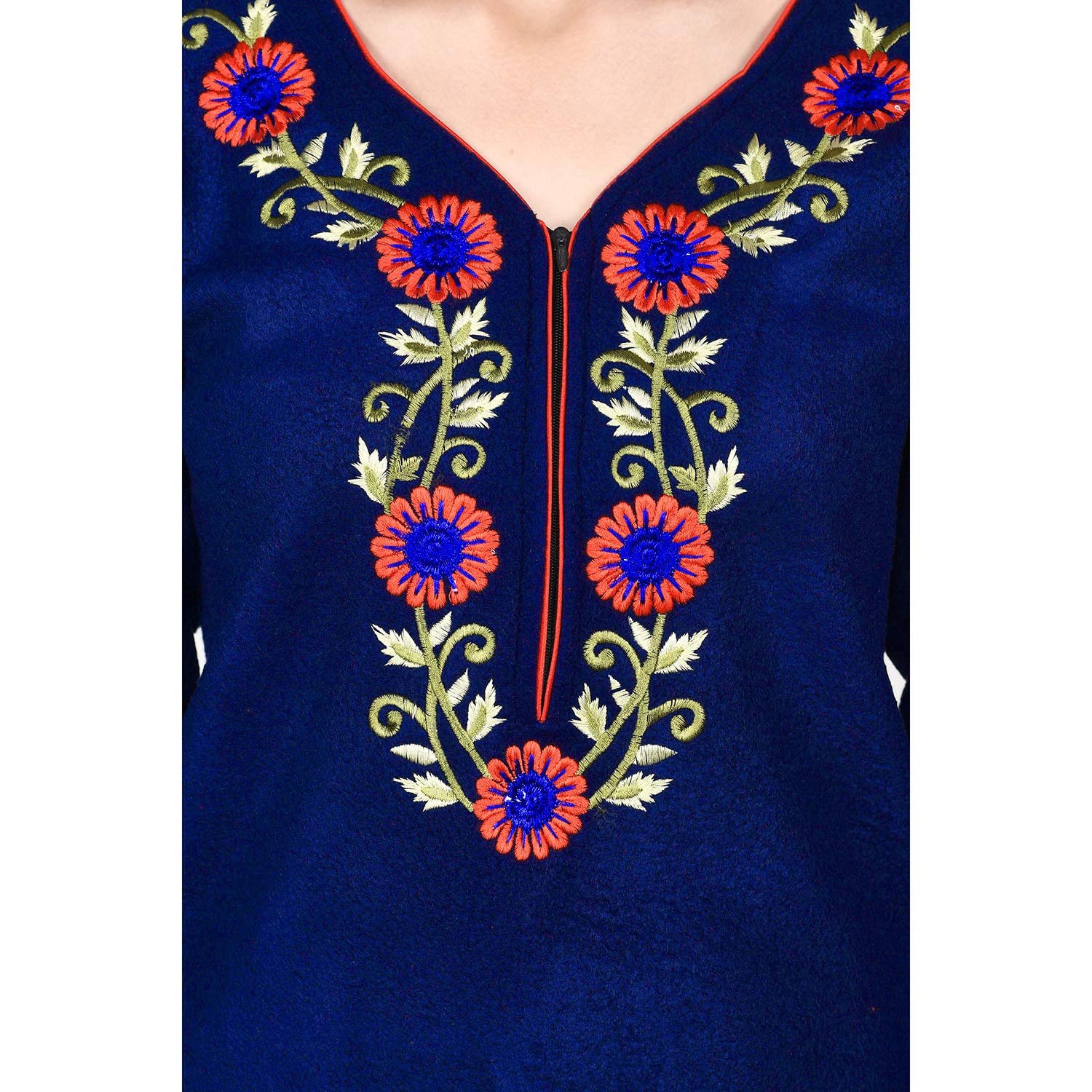 Noty Women's & Girl's Fleece Embroidered Night Suit Pack of 1