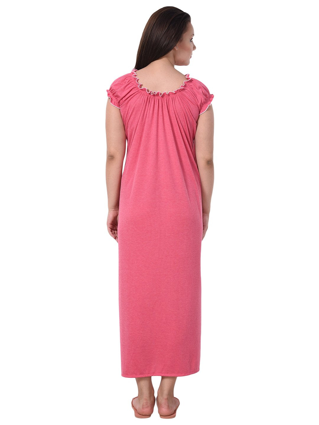 Noty Women's Cotton Floral Maxi Nighty