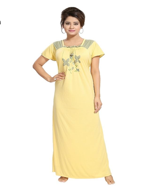 Noty - Women's | Girls | Poly Viscose Knits Nighty | Night Dress | Night Gown