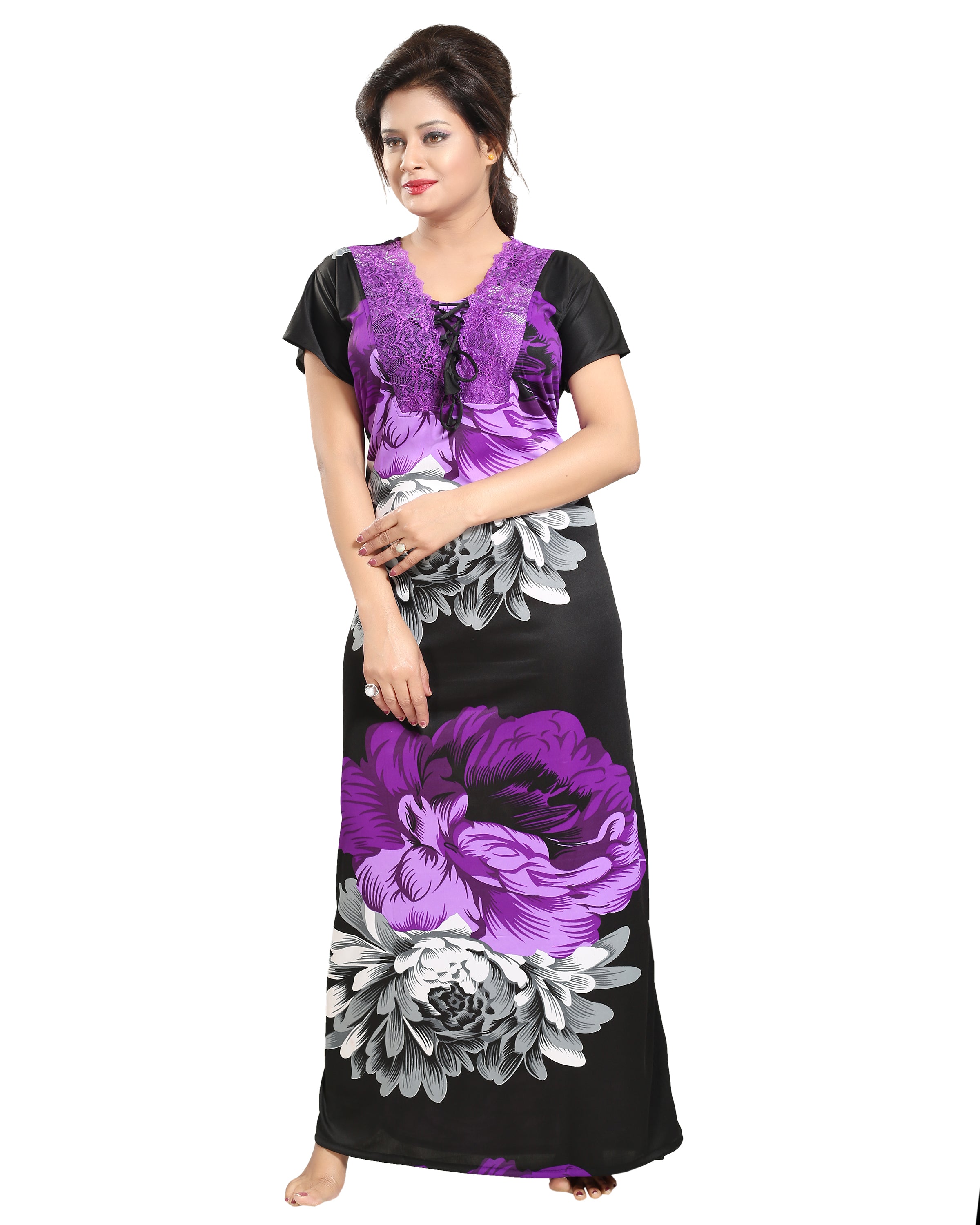 Women's Sarina Floral Maxi Night Gown