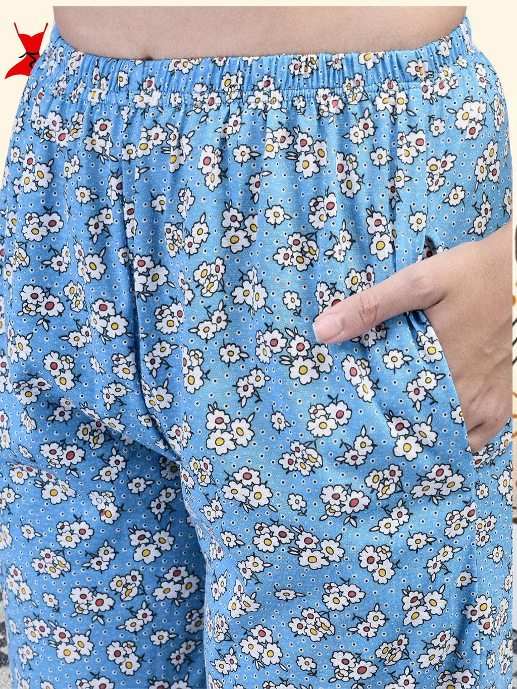 Noty® Women's- Night Suit | Co-ords Set | Night Wear | Night Dress | Loungewear- Poly Cotton Knits Fabric- Floral Printed