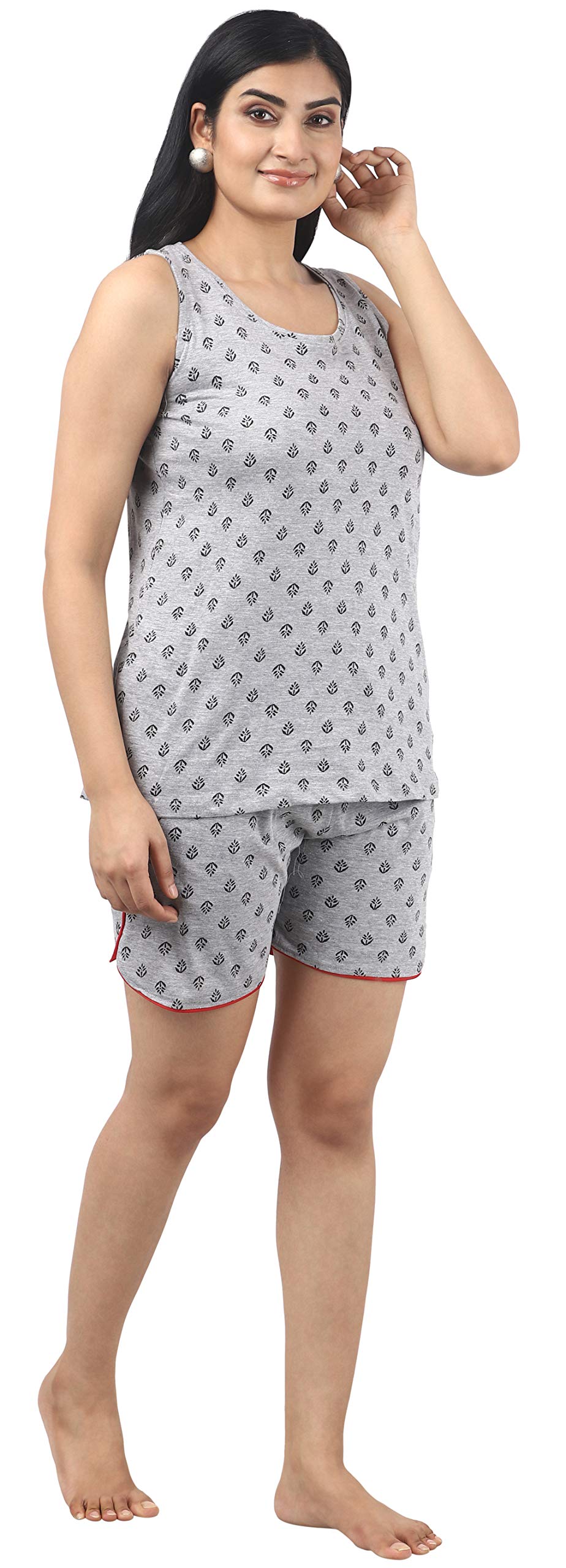 Noty ® Girl's/Women's Cotton- Paisely-Round Neck