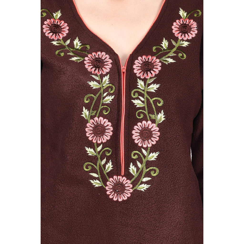 Noty ® Girl's/Women's Fleece Woolen/Winter Night Suit