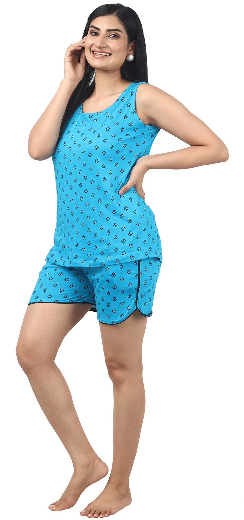 Noty ® Girl's/Women's Cotton- Paisely-Round Neck