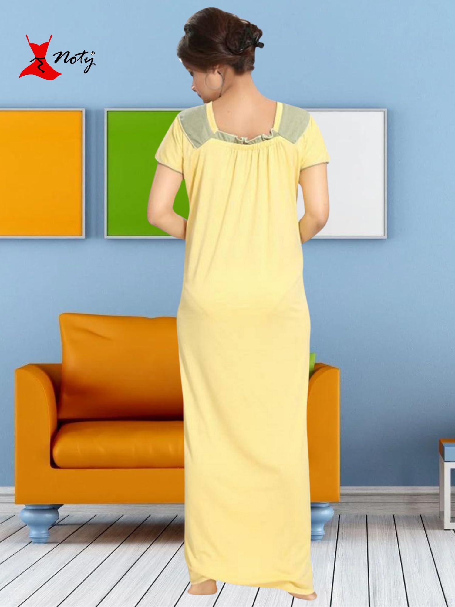 Noty - Women's | Girls | Poly Viscose Knits Nighty | Night Dress | Night Gown