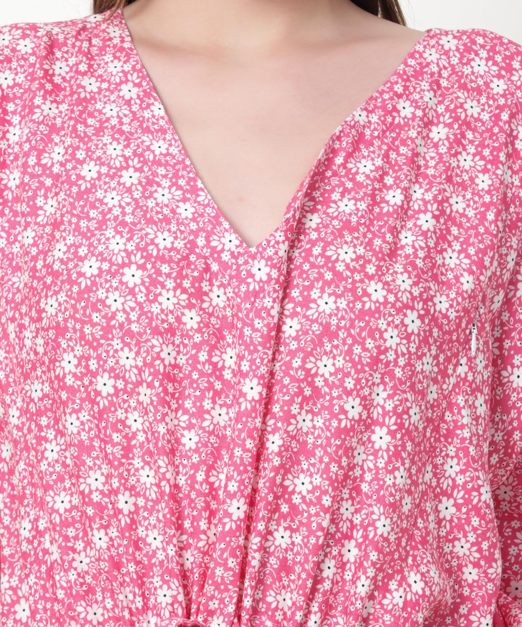 Noty® Women's-Printed Rayon Maternity & Nursing Kaftan with Both Side Zippers and Pockets | Soft & Breathable Feeding Nightwear Dress