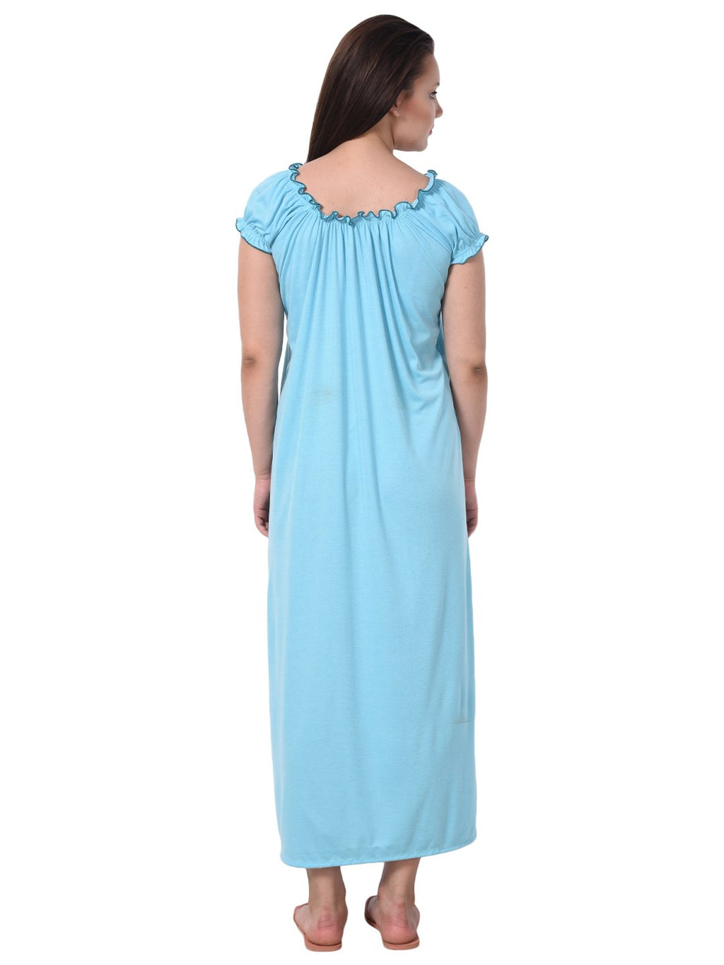 Noty Women's Cotton Floral Maxi Nighty