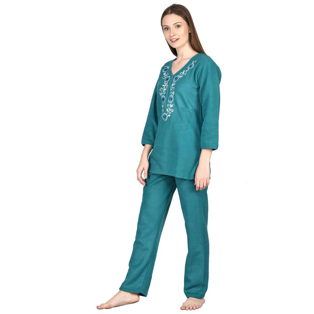 Noty ® Girl's/Women's Fleece Woolen/Winter Night Suit