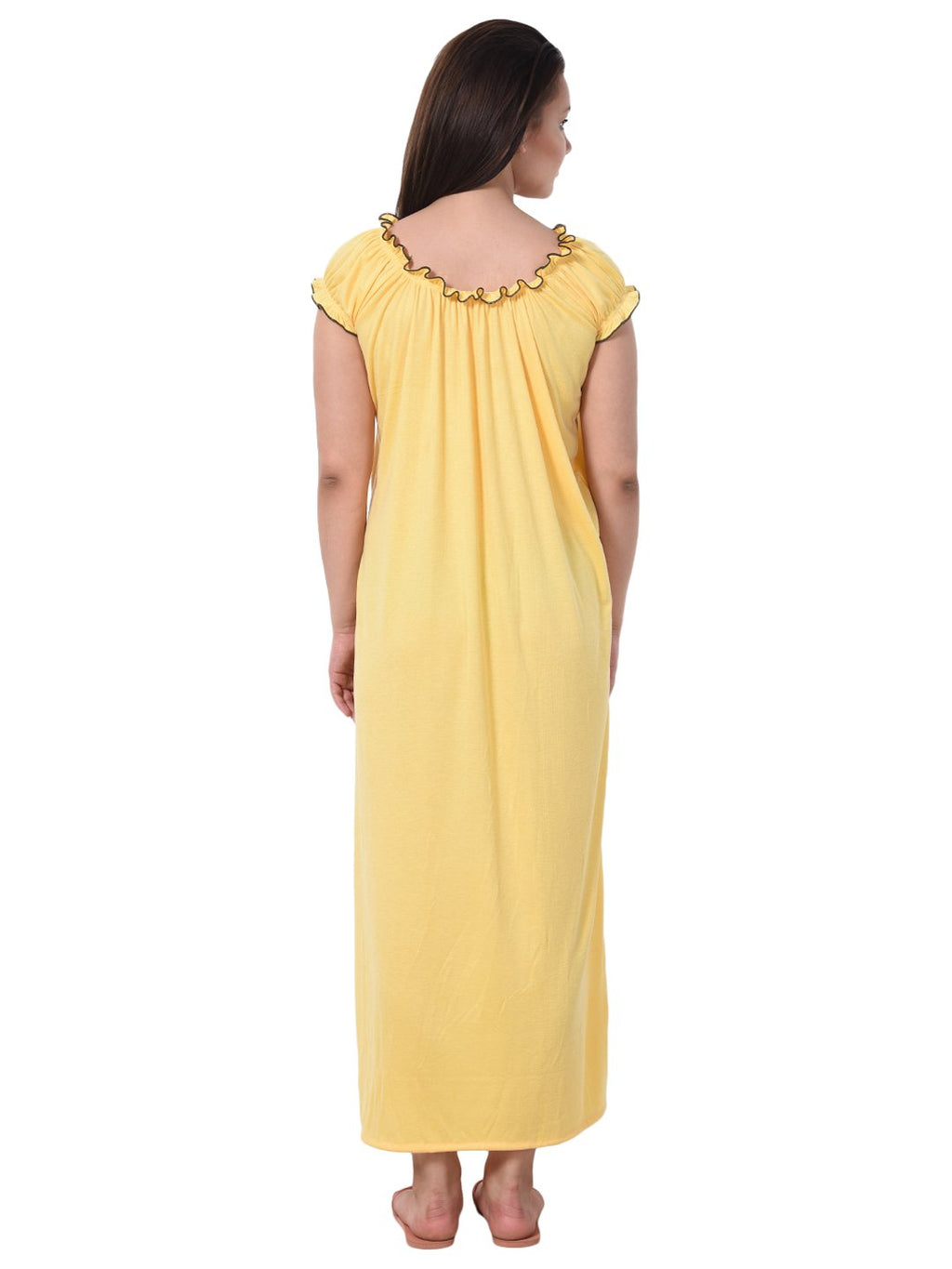 Noty Women's Cotton Floral Maxi Nighty