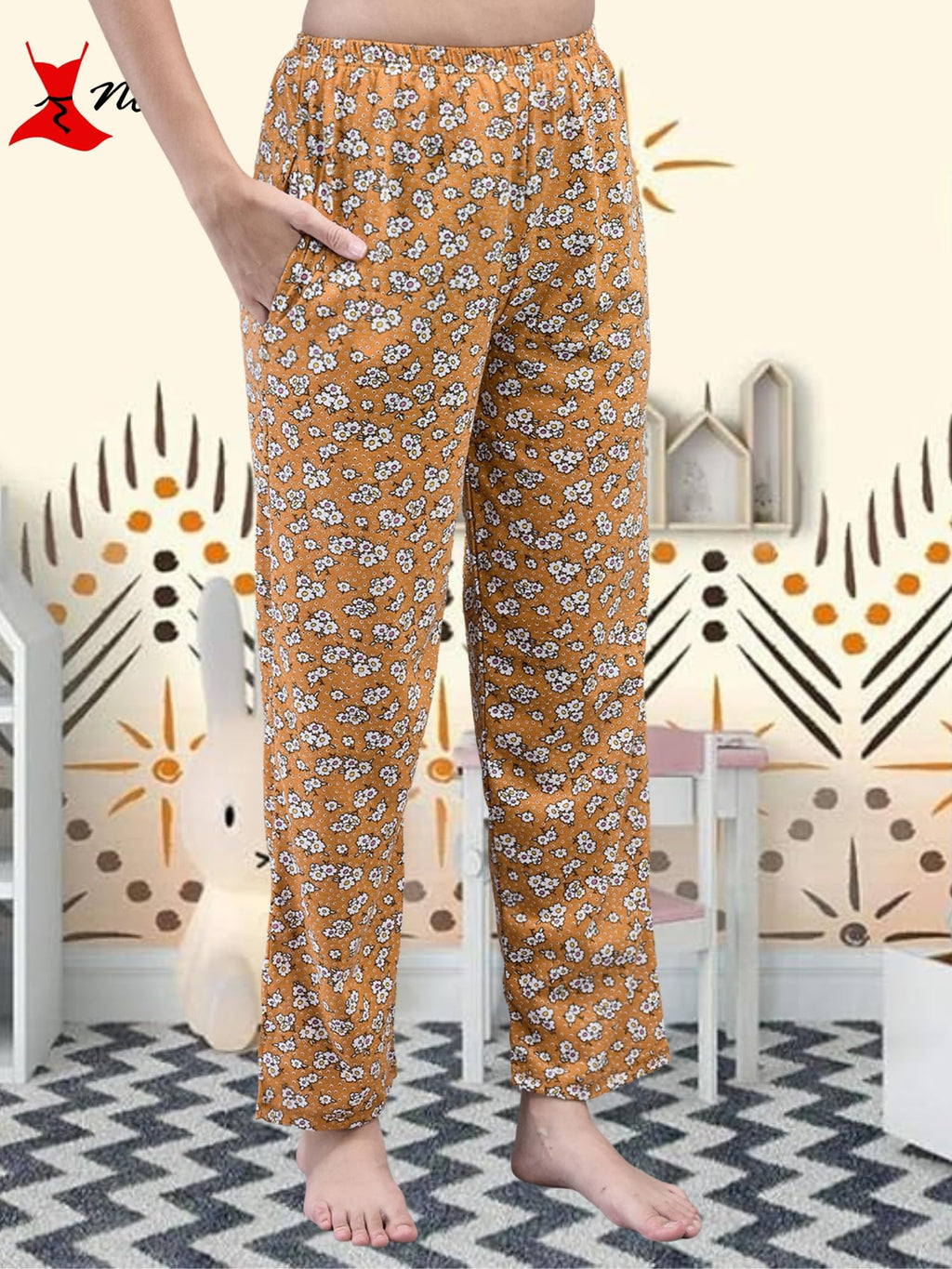 Noty® Women's- Night Suit | Co-ords Set | Night Wear | Night Dress | Loungewear- Poly Cotton Knits Fabric- Floral Printed