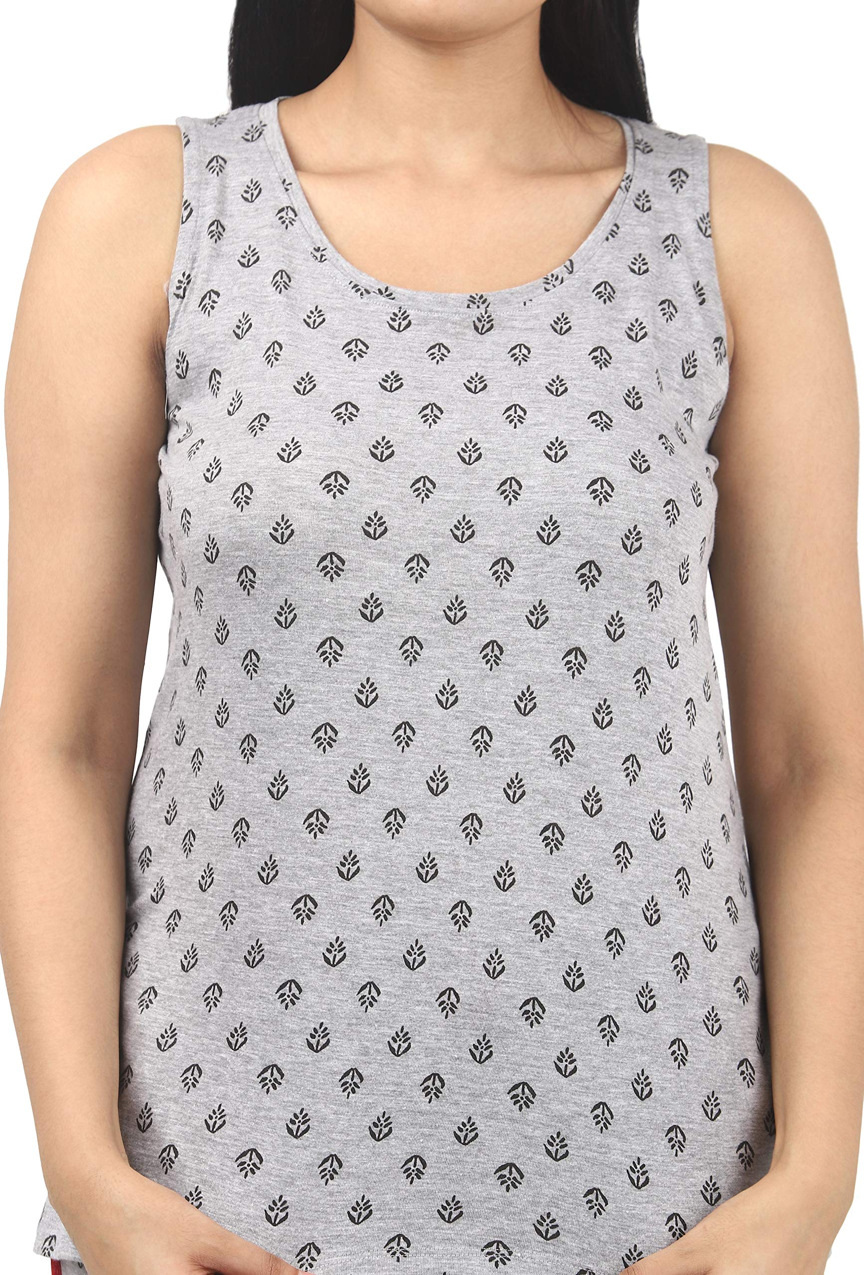 Noty ® Girl's/Women's Cotton- Paisely-Round Neck