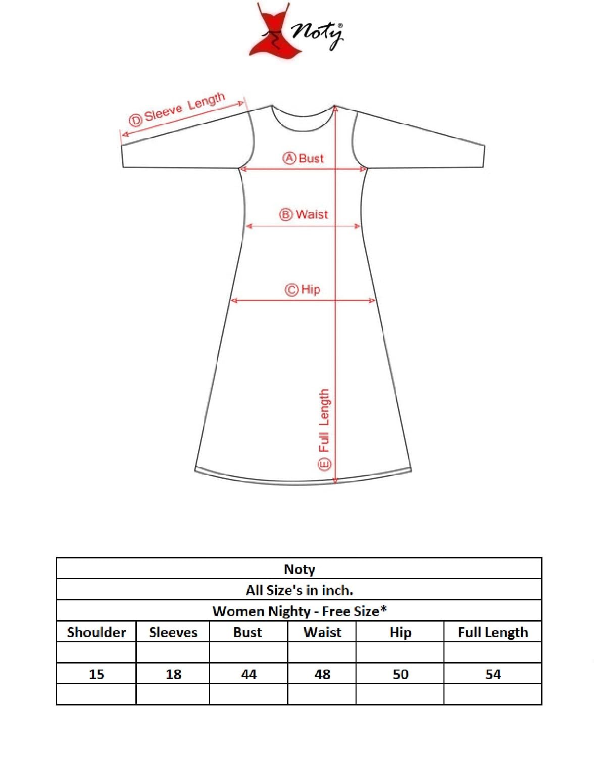 Noty ® Women's- Maternity | Feeding | Nursing | Nighty/Maxi/Gown- Poly Viscose Knits Fabric- Floral Embroidery, Zip on Both Sides, Full Sleeves