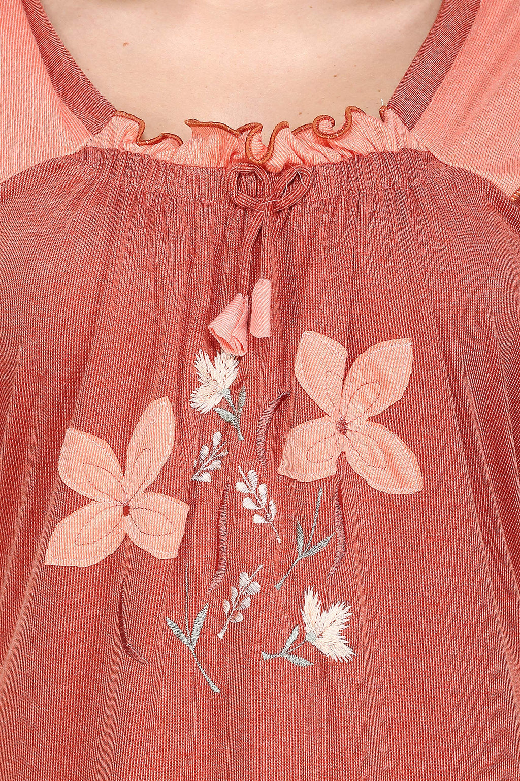 Noty- Women's Hosiery Cotton Blend Nighty | Soft Fabric | Short Sleeves Nighty