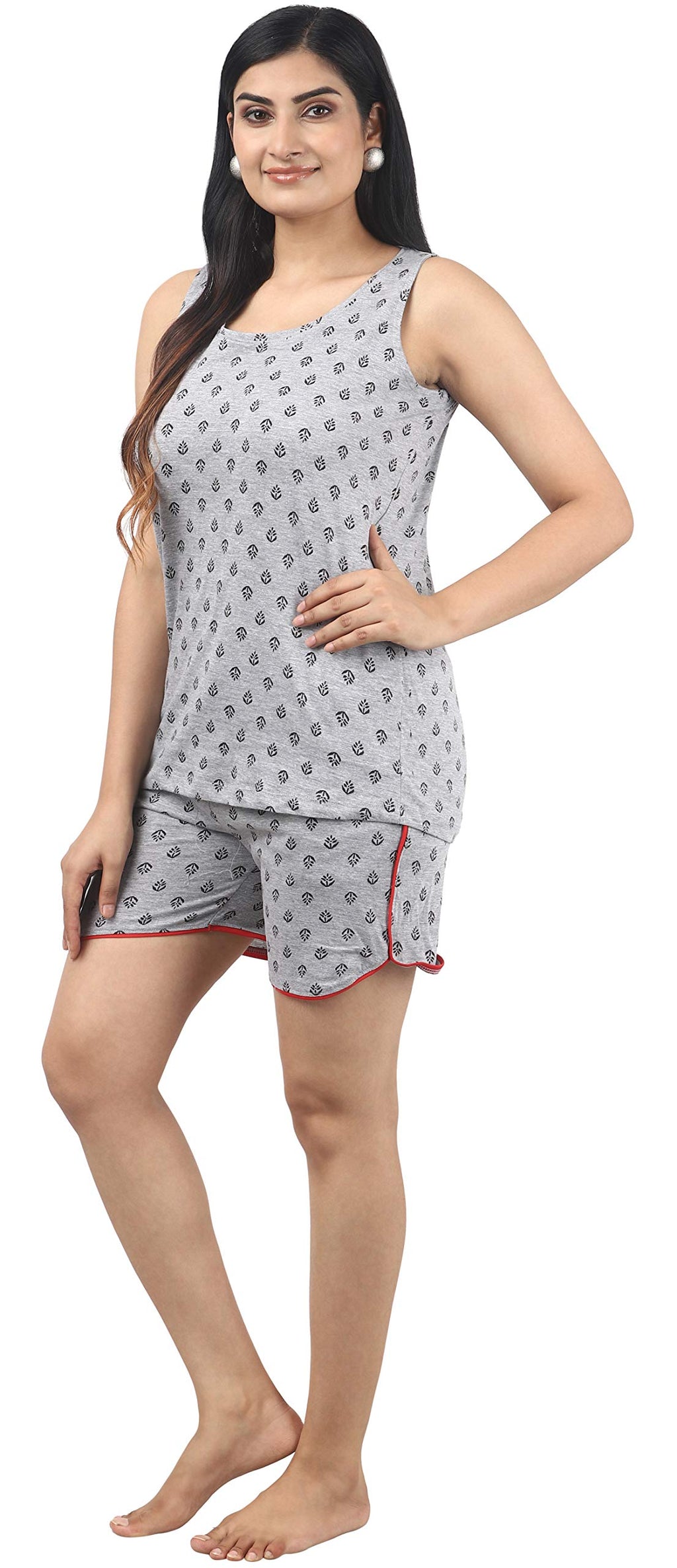 Noty ® Girl's/Women's Cotton- Paisely-Round Neck