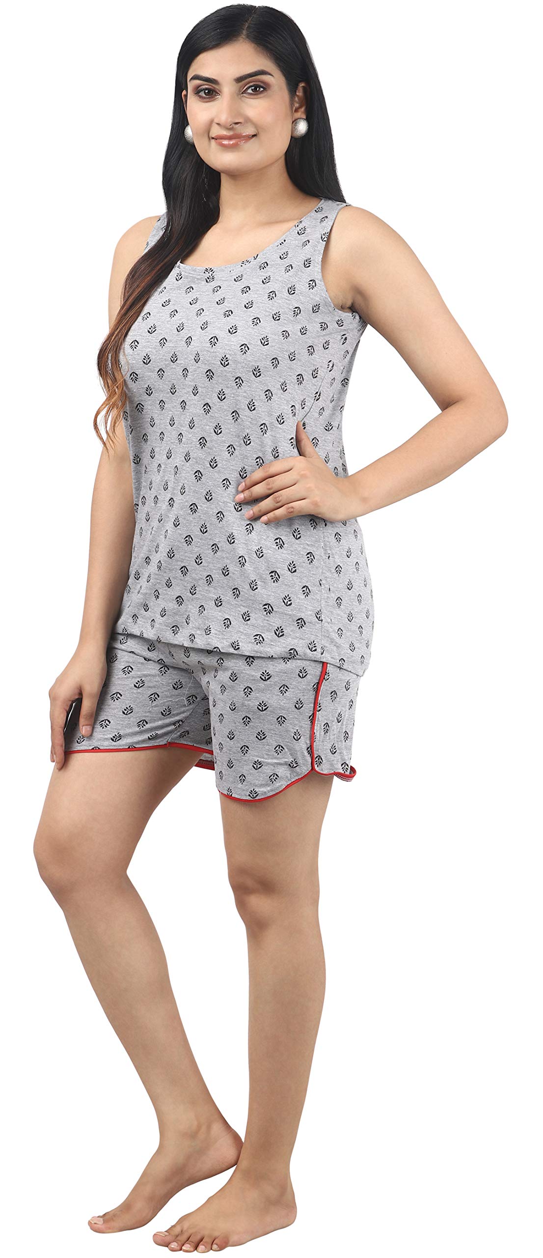 Noty ® Girl's/Women's Cotton- Paisely-Round Neck