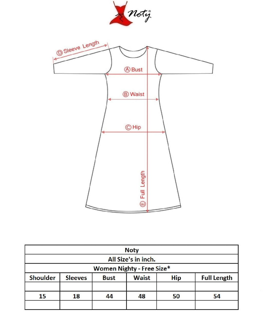 Noty ® Women's- Maternity | Feeding | Nursing | Nighty/Maxi/Gown- Poly Viscose Knits Fabric- Floral Embroidery, Zip on Both Sides, Full Sleeves