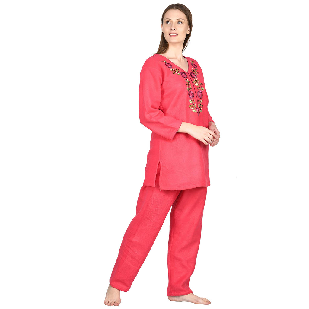 Noty ® Girl's/Women's Fleece Woolen/Winter Night Suit