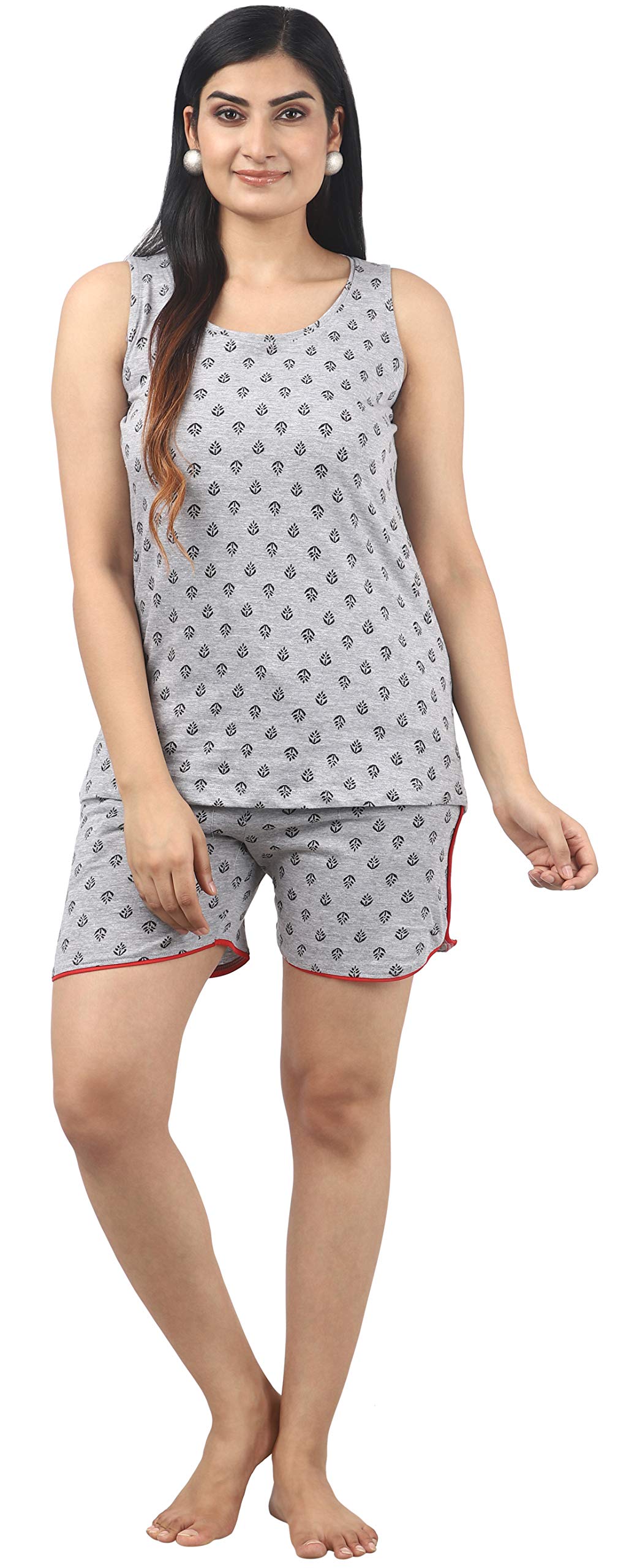 Noty ® Girl's/Women's Cotton- Paisely-Round Neck