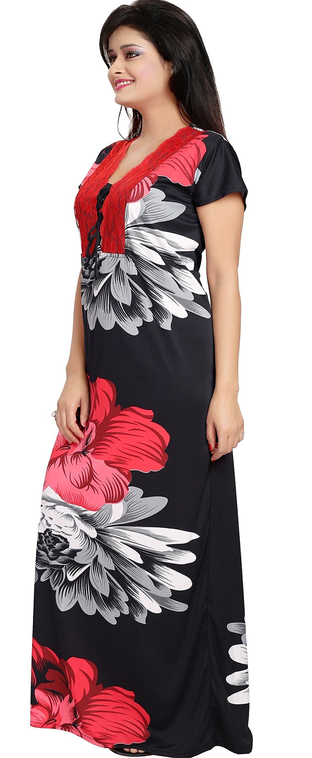 Women's Sarina Floral Maxi Night Gown