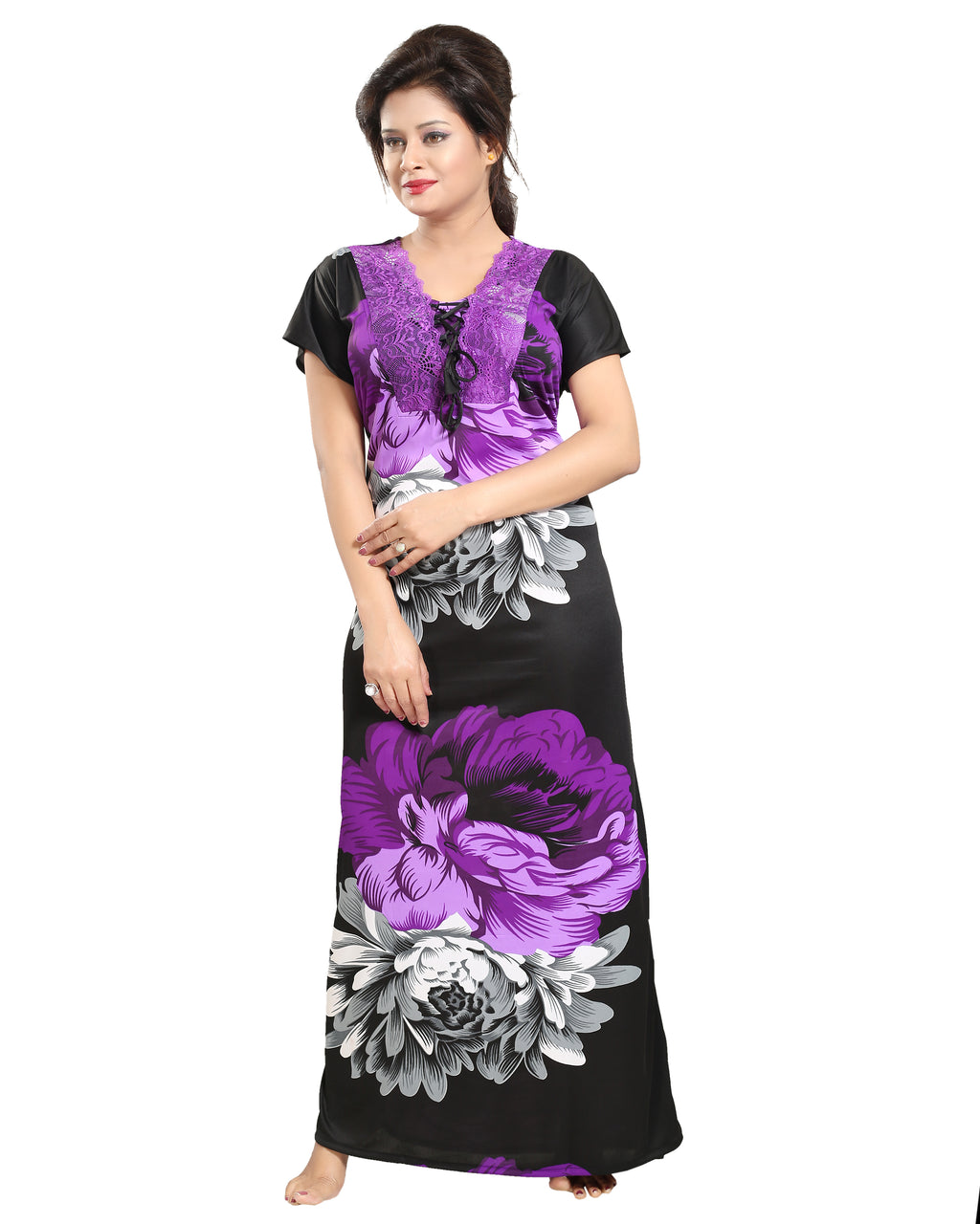 Women's Sarina Floral Maxi Night Gown