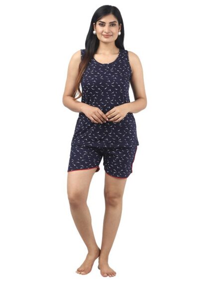 noty night suit for women's top-shorts set